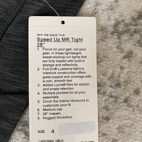 Lululemon Speed Up Tight 28” - Picture 3 of 4